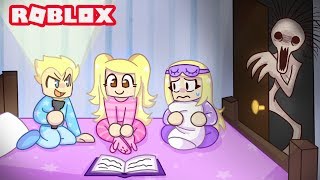 Don't tell SCARY STORIES at a Slumber Party... (Roblox)