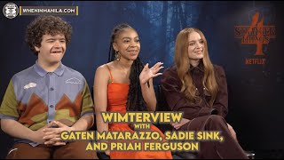 Stranger Things 4 Interview: Gaten Matarazzo, Sadie Sink, and Priah Ferguson