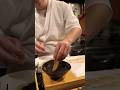 アツアツの漬け地でしゃぶしゃぶしたサワラの握りが旨すぎる！ #sushi #寿司