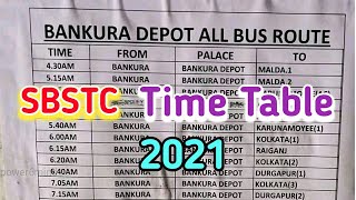 Bankura sbstc Time Table / SBSTC TIME TABLE / Bankura SBSTC Time Table 2021 / #sbstc / power6mind screenshot 1