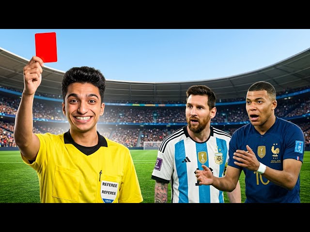 اشتغلت حكم في تهائي كأس العالم بين منتخب مصر ومنتخب فرنسا طردت امبابي 😱 | motion soccer pro