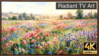 Gentle Hues of a Wildflower Morning - 4K Art for Frame TV screenshot 5