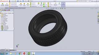 How to Make A Tyre  In Solidworks......