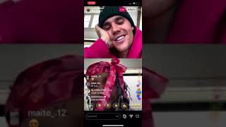 Justin Bieber and lil pump Gucci Gang on Instagram live Video