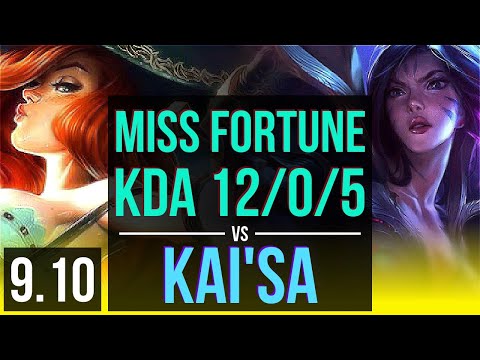 MISS FORTUNE & Braum Vs KAI'SA & Morgana (ADC) | KDA 12/0/5, Legendary | Korea Challenger | V9.10