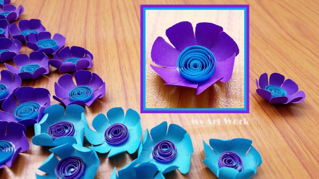 How to Make Small Paper Flower DIY Handmade Craft Paper Craft YouTube