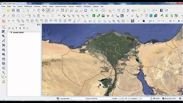 Add the extension of Openlayers plugin on QGIS to display the satellite imagery of Google maps
