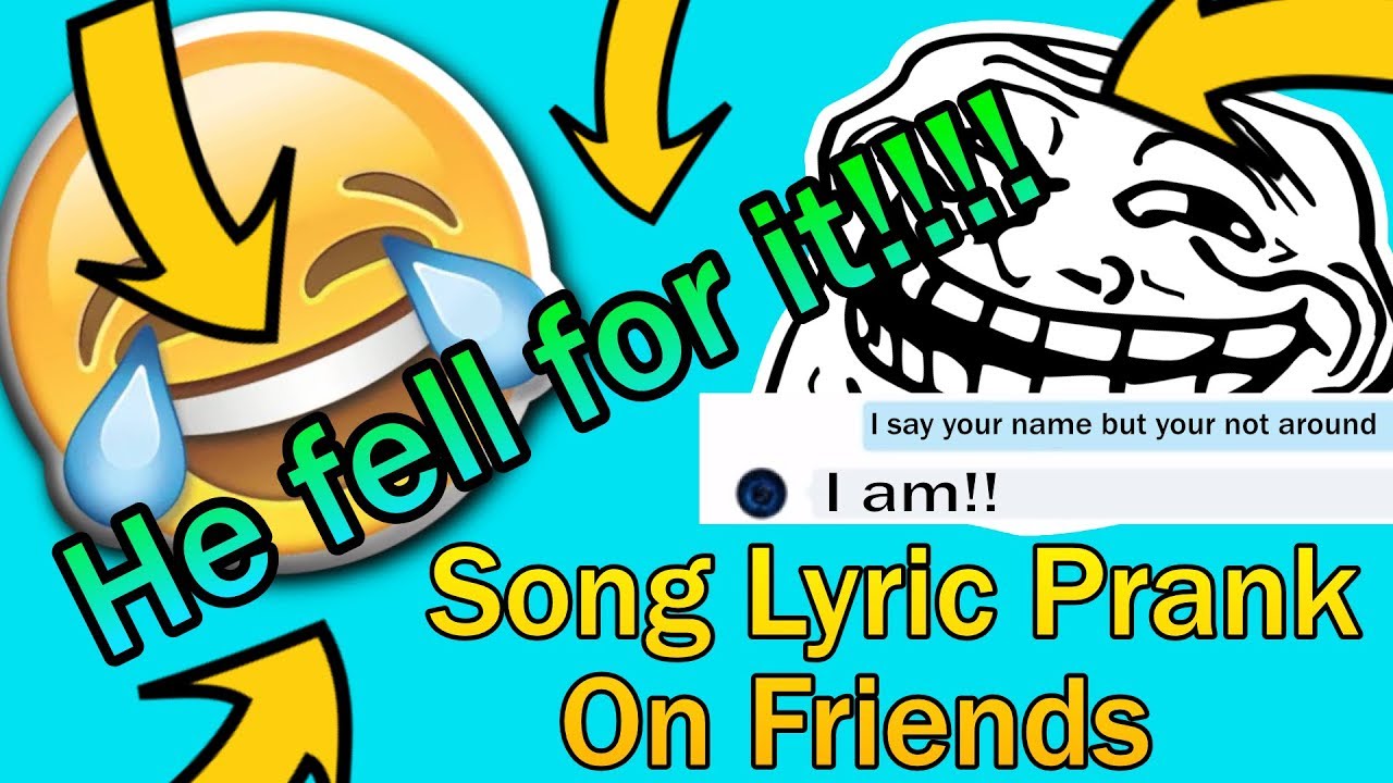 SONG LYRIC PRANK ON FRIENDS! - YouTube