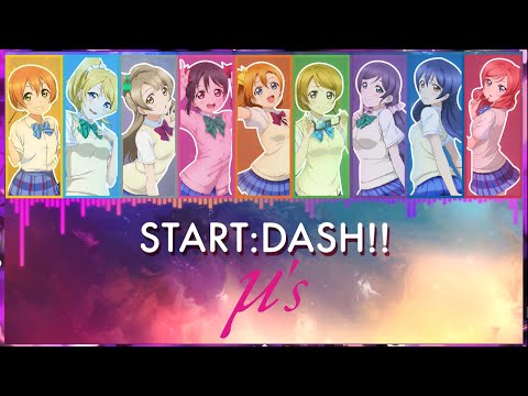 Love Live! START:DASH!! - µ's Visualized Lyrics Color Coding [Rom/Kan/Eng]