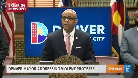 RAW: Denver mayor hosts briefinging on protests