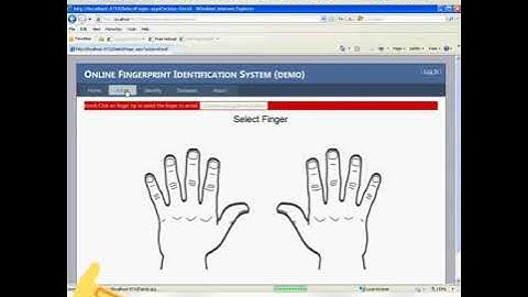 Online Aadhaar demo (Fingerprint Recognition System)  UIDAI