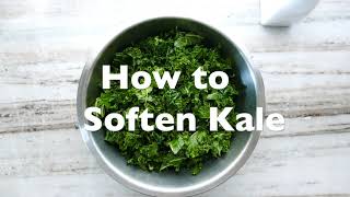 How to Soften Kale for Salad | Massaged Kale Tutorial screenshot 3