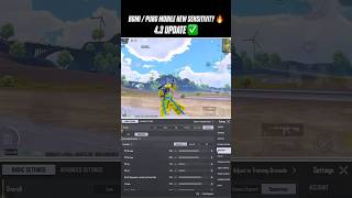 BGMI 4.3🔥NEW BEST SENSITIVITY CODE ZERO RECOIL SETTINGS  #bgmi #pubgmobile #sensitivity