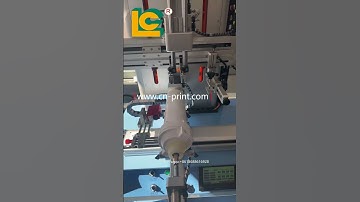 400ES+UV UV serov motor screen printing machine with LED UV curing system