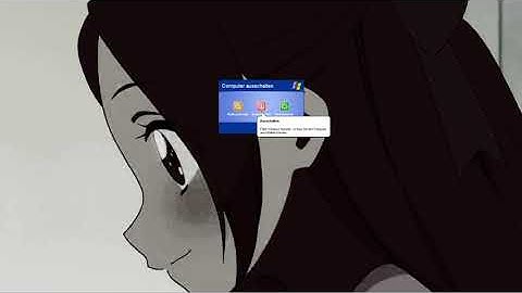 Windows XP restart in welcome screen (German)