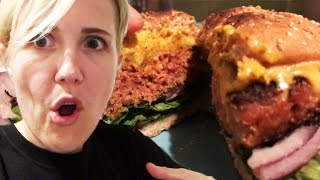 Why is this VEGGIE BURGER bleeding? (HANNAH MAKES DINNER!)