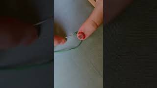 easy chain stitch tutorial for beginners #shorts#shortvideo #short #subscribe