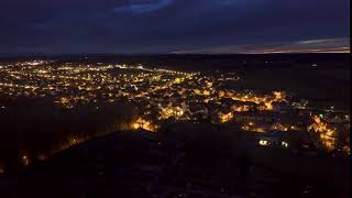 Gilching Überflug Bei Nacht Zeitraffer Timelapse Hyperlapse 4K