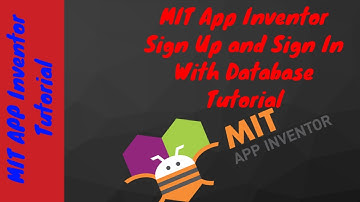 MIT App Inventor Sign Up and Sign In With  Database Tutorial
