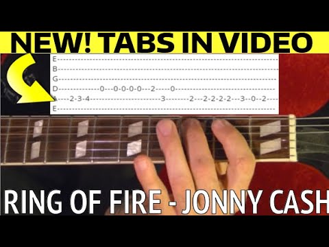 Cash of johnny tabs ring fire Johnny Cash