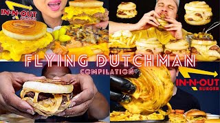 ✨VIRAL✨ IN-N-OUT FLYING DUTCHMAN BURGER Mukbang Compilation | ASMR BIG BITES | Satisfying Sounds