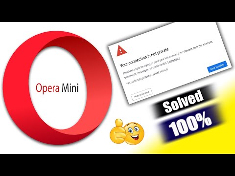 Your Connection is Not Private Problem Solve || connection is not private fix error in Opera Browser