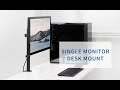 Standv101e single monitor desk mount by vivo