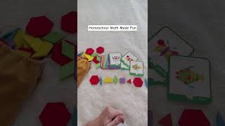 Homeschool Math Made Fun with Pattern Blocks! #homeschooling #homeschoolmom #amazonfinds