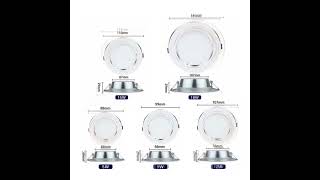 10pcs/lot LED Downlight 5W 9W 12W 15W 18W Recessed Round Led