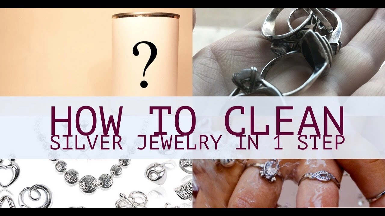 HOW TO CLEAN SILVER JEWELRY Easily at Home || Quick Tip || - YouTube