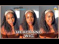 CURLY HEADBAND WIG FROM AMAZON!(No Glue, No Lace) | Worth The Hype?