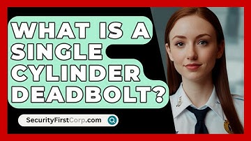 What Is A Single Cylinder Deadbolt? - SecurityFirstCorp.com
