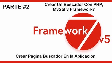Parte #2:  Funciones Del Buscador | Crear un Bucador Con PHP, MySql y Framework7