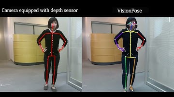 Real-Time Skeleton Detection Demo with VisionPose and Depth Sensor Camera