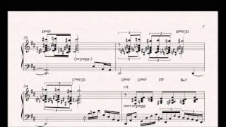 Bill Evans plays Reflections in D (1978) + my transcribed score chords sheet