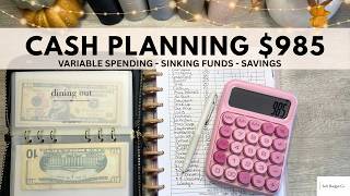 Cash Planning $985 After Bills 💵✨| Budget With Me | October Budget screenshot 5