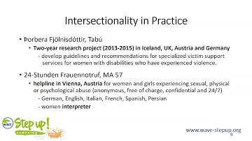 Intersectional feminism within the context of violence against women