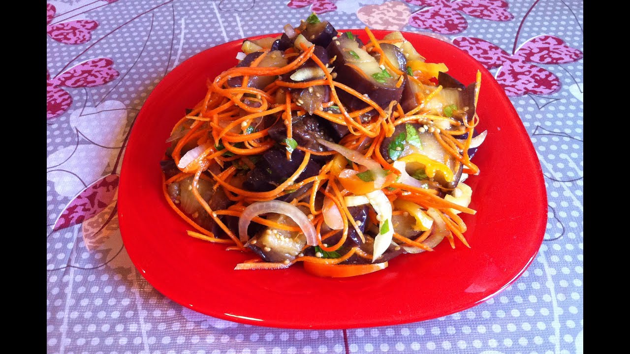 ⁣Баклажаны По-Корейски / Eggplant Salad / Вкусный Салат / Простой Рецепт (Закуска)