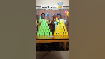 Cup Stacking Game 1v1 😱😱 #shorts