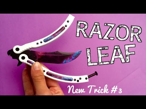 Razorleaf Combo (Intermediate)- Subscriber's Trick #3- Intermediate Butterfly Knife Tricks