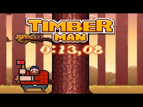 Timberman | Speedrun 100 Score | 0:13,08