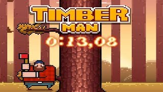 Timberman | Speedrun 100 Score | 0:13,08