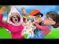 Scary Teacher Baby 3D VS subway surfers - Nick  and Tani Search for Baby animation Game | ICEAni