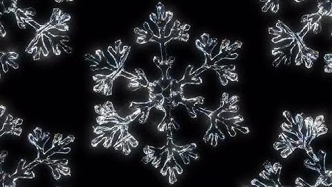Crystal Snowflake Stock Motion Graphics