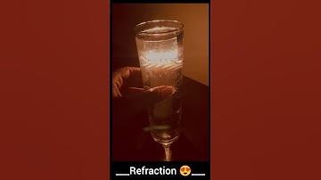 Refraction of light 😍 | Class 10 physics #shorts #explore