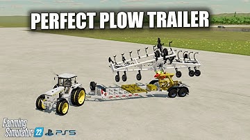 FS22 New Mod- Bestway Retriever - The Perfect Plow Trailer - Farming Simulator 22 - PS5