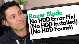 How To Fix No Hard Drive No HDD Found No HDD Installed Errors for Razer Blade Laptop Computer screenshot 1