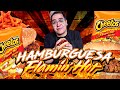 Hamburguesa con CHEETOS FLAMING HOT y POLLO FRITO