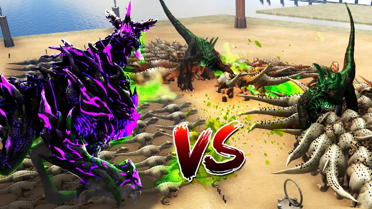 100 Indominus Rex Vs Dragon God Godzilla Ark Survival Evolved Youtube 