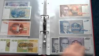 Yugoslavia Banknotes 1 Jugoslawien Banknoten 1 2016